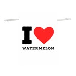 I love watermelon  Lightweight Drawstring Pouch (M) Front