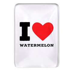 I Love Watermelon  Rectangular Glass Fridge Magnet (4 Pack)