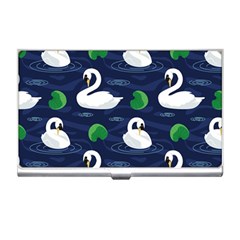 Swan Pattern Elegant Design Business Card Holder by Vaneshart