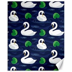 Swan Pattern Elegant Design Canvas 16  X 20  by Vaneshart