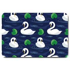 Swan Pattern Elegant Design Large Doormat by Vaneshart