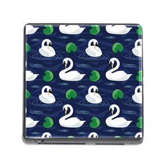 Swan Pattern Elegant Design Memory Card Reader (square 5 Slot) by Vaneshart