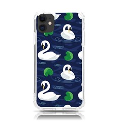 Swan Pattern Elegant Design Iphone 11 Tpu Uv Print Case by Vaneshart