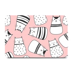 Cute Cats Cartoon Seamless-pattern Plate Mats by Vaneshart