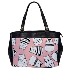 Cute Cats Cartoon Seamless-pattern Oversize Office Handbag by Vaneshart