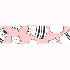 Cute Cats Cartoon Seamless-pattern Large Bar Mat by Vaneshart