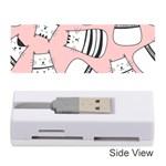 Cute Cats Cartoon Seamless-pattern Memory Card Reader (Stick) Front