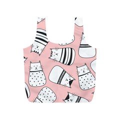 Cute Cats Cartoon Seamless-pattern Full Print Recycle Bag (s) by Vaneshart