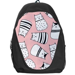 Cute Cats Cartoon Seamless-pattern Backpack Bag by Vaneshart