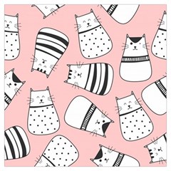 Cute Cats Cartoon Seamless-pattern Lightweight Scarf  by Vaneshart