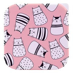 Cute Cats Cartoon Seamless-pattern Stacked Food Storage Container by Vaneshart