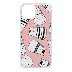 Cute Cats Cartoon Seamless-pattern Iphone 14 Tpu Uv Print Case