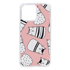 Cute Cats Cartoon Seamless-pattern Iphone 14 Pro Max Tpu Uv Print Case by Vaneshart