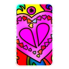 Stained Glass Love Heart Memory Card Reader (rectangular) by Vaneshart