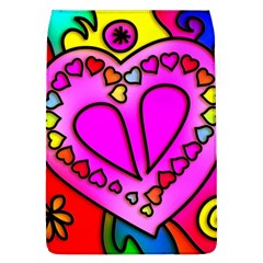 Stained Glass Love Heart Removable Flap Cover (l) by Vaneshart