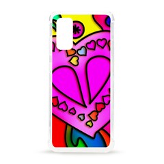 Stained Glass Love Heart Samsung Galaxy S20 6 2 Inch Tpu Uv Case by Vaneshart