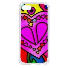 Stained Glass Love Heart Iphone Se by Vaneshart