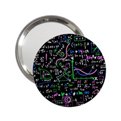 Math-linear-mathematics-education-circle-background 2 25  Handbag Mirrors by Vaneshart