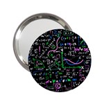 Math-linear-mathematics-education-circle-background 2.25  Handbag Mirrors Front