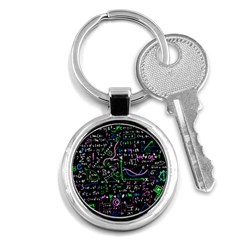 Math-linear-mathematics-education-circle-background Key Chain (round) by Vaneshart