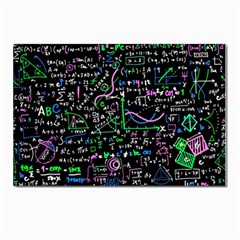 Math-linear-mathematics-education-circle-background Postcard 4 x 6  (pkg Of 10) by Vaneshart