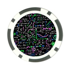 Math-linear-mathematics-education-circle-background Poker Chip Card Guard by Vaneshart