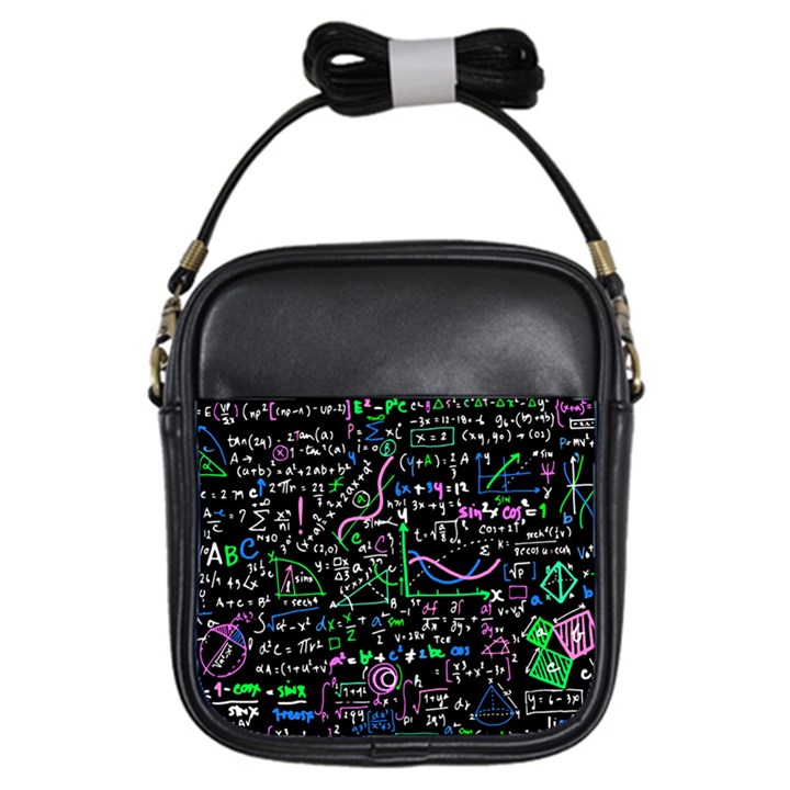 Math-linear-mathematics-education-circle-background Girls Sling Bag