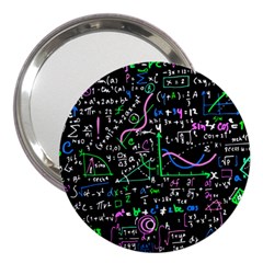 Math-linear-mathematics-education-circle-background 3  Handbag Mirrors by Vaneshart