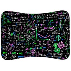 Math-linear-mathematics-education-circle-background Velour Seat Head Rest Cushion by Vaneshart