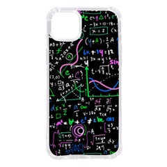 Math-linear-mathematics-education-circle-background Iphone 14 Plus Tpu Uv Print Case by Vaneshart