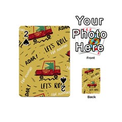 Childish-seamless-pattern-with-dino-driver Playing Cards 54 Designs (mini) by Vaneshart