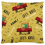 Childish-seamless-pattern-with-dino-driver Standard Premium Plush Fleece Cushion Case (One Side) Front