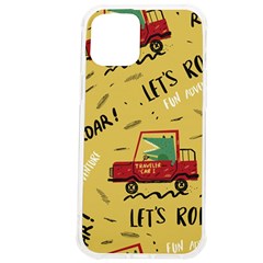 Childish-seamless-pattern-with-dino-driver Iphone 12 Pro Max Tpu Uv Print Case by Vaneshart