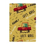 Childish-seamless-pattern-with-dino-driver A5 Acrylic Clipboard Back