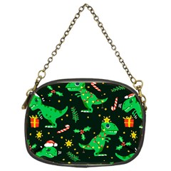 Christmas-funny-pattern Dinosaurs Chain Purse (two Sides) by Vaneshart