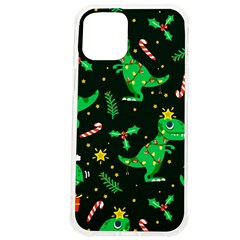 Christmas-funny-pattern Dinosaurs Iphone 12 Pro Max Tpu Uv Print Case