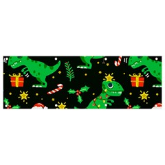 Christmas-funny-pattern Dinosaurs Banner And Sign 9  X 3 