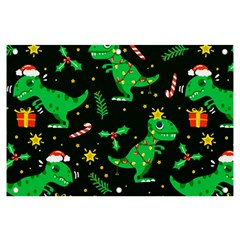 Christmas-funny-pattern Dinosaurs Banner And Sign 6  X 4 