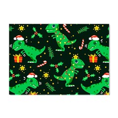 Christmas-funny-pattern Dinosaurs Crystal Sticker (a4)