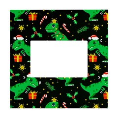 Christmas-funny-pattern Dinosaurs White Box Photo Frame 4  X 6 