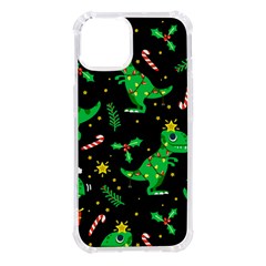 Christmas-funny-pattern Dinosaurs Iphone 14 Tpu Uv Print Case