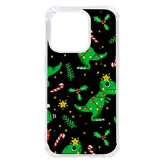 Christmas-funny-pattern Dinosaurs Iphone 14 Pro Tpu Uv Print Case