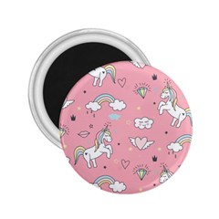 Cute-unicorn-seamless-pattern 2 25  Magnets by Vaneshart