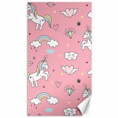 Cute-unicorn-seamless-pattern Canvas 40  X 72  by Vaneshart