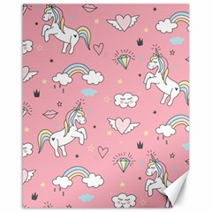 Cute-unicorn-seamless-pattern Canvas 16  X 20  by Vaneshart