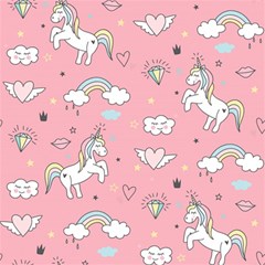 Cute-unicorn-seamless-pattern Play Mat (rectangle) by Vaneshart