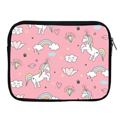 Cute-unicorn-seamless-pattern Apple Ipad 2/3/4 Zipper Cases by Vaneshart