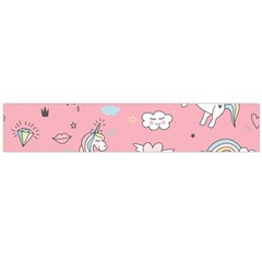 Cute-unicorn-seamless-pattern Large Premium Plush Fleece Scarf 