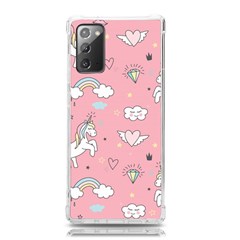 Cute-unicorn-seamless-pattern Samsung Galaxy Note 20 Tpu Uv Case by Vaneshart