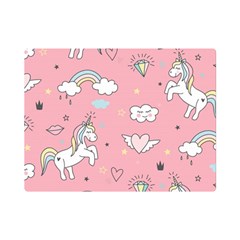 Cute-unicorn-seamless-pattern Premium Plush Fleece Blanket (mini)